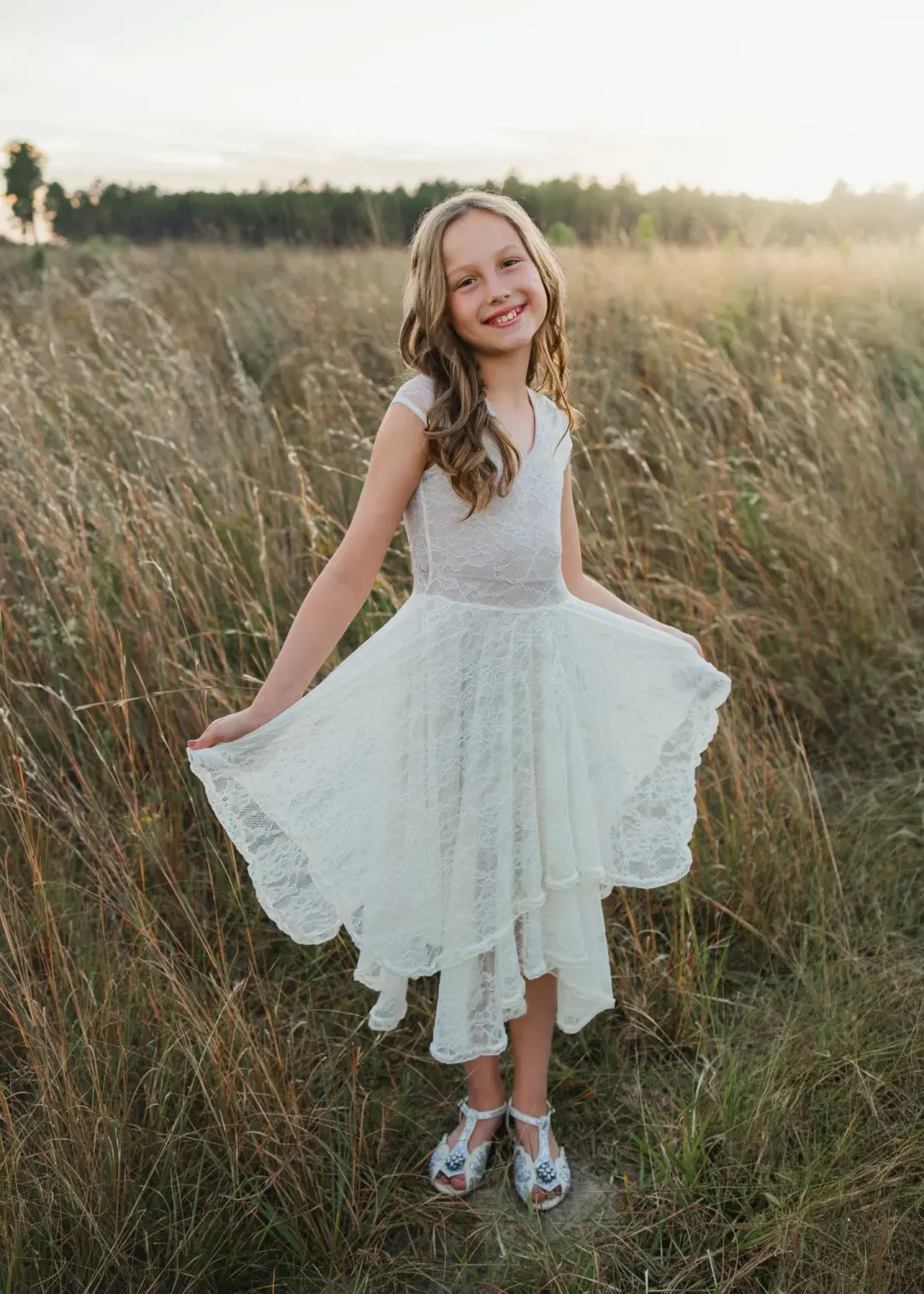 Fennia Dress in Ecru