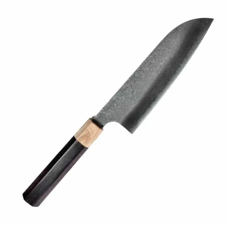 Kei Kobayashi SG2 / R2 Damascus 165mm Santoku with Rosewood Octagonal Handle