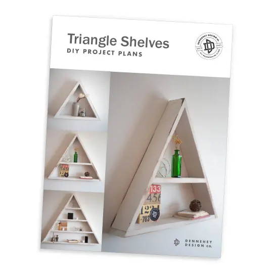 Triangle Shelves Project Plans