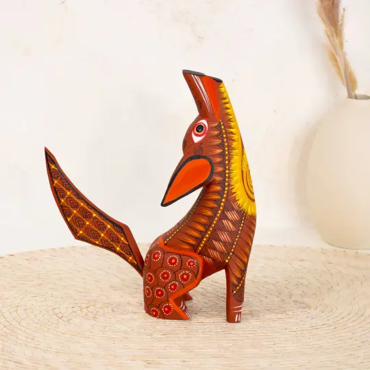 X-Large Coyote Alebrije with Frets