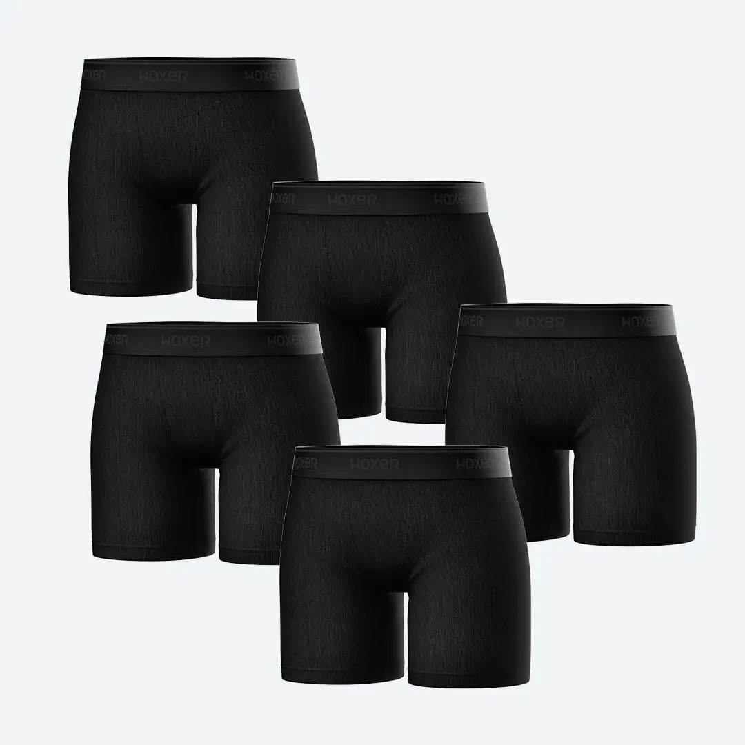 Baller Rib Black 5-Pack