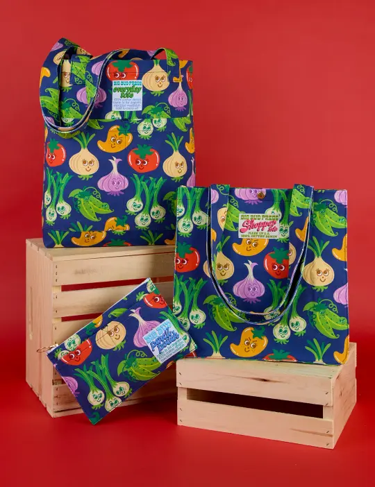 Veggie Village Printed Bags *FINAL SALE*