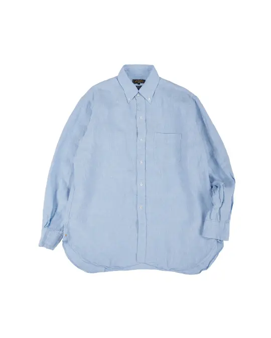 Beams Plus B.D. Classic Fit Linen Chambray Blue