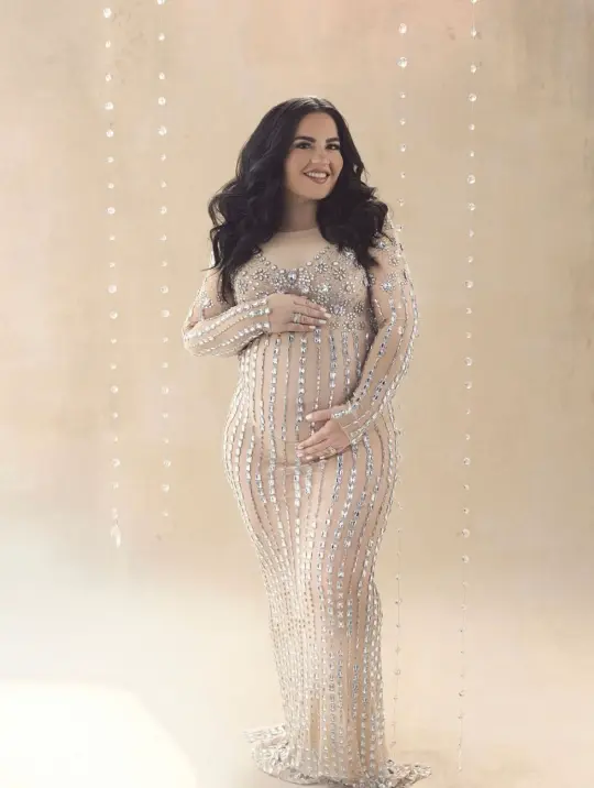 Jewel diamond Gown
