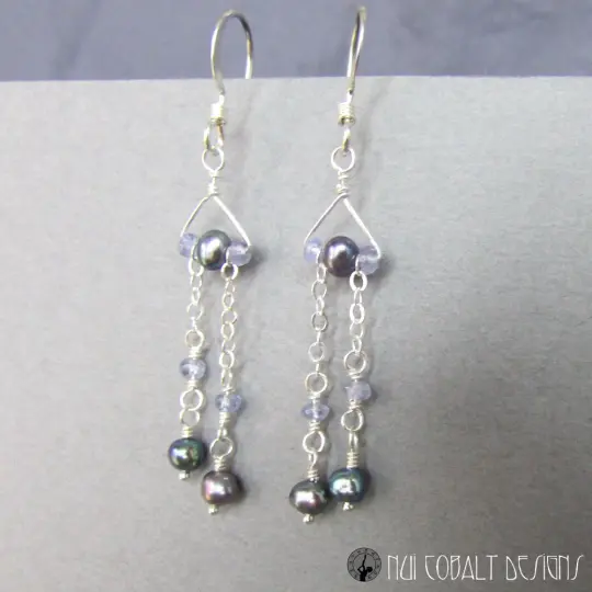 The Stroke of Midnight Earrings