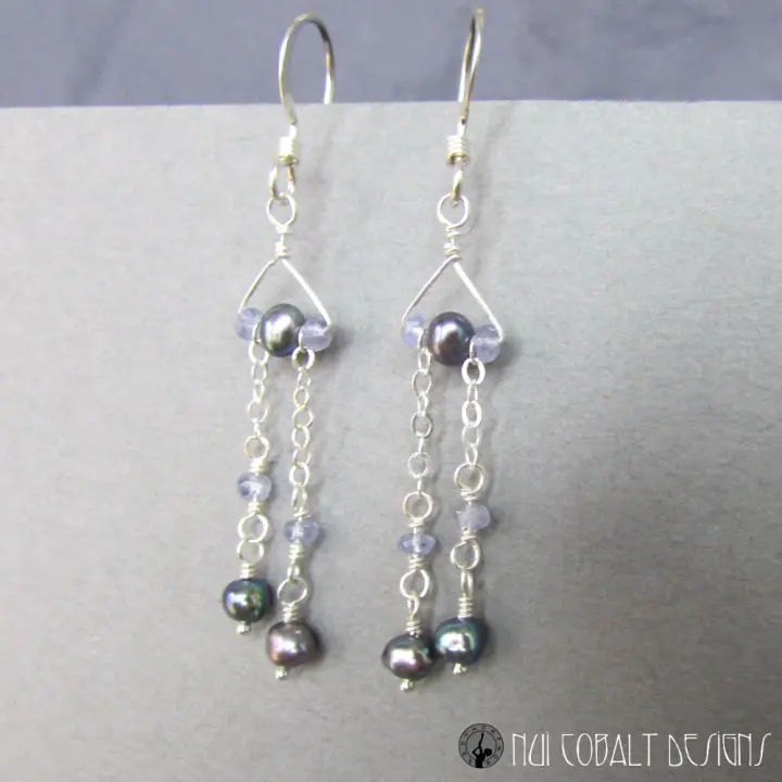 The Stroke of Midnight Earrings