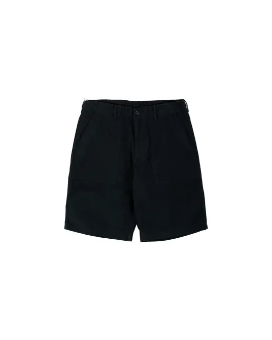 Beams Plus MIL Utility Shorts Reversed Sateen Black