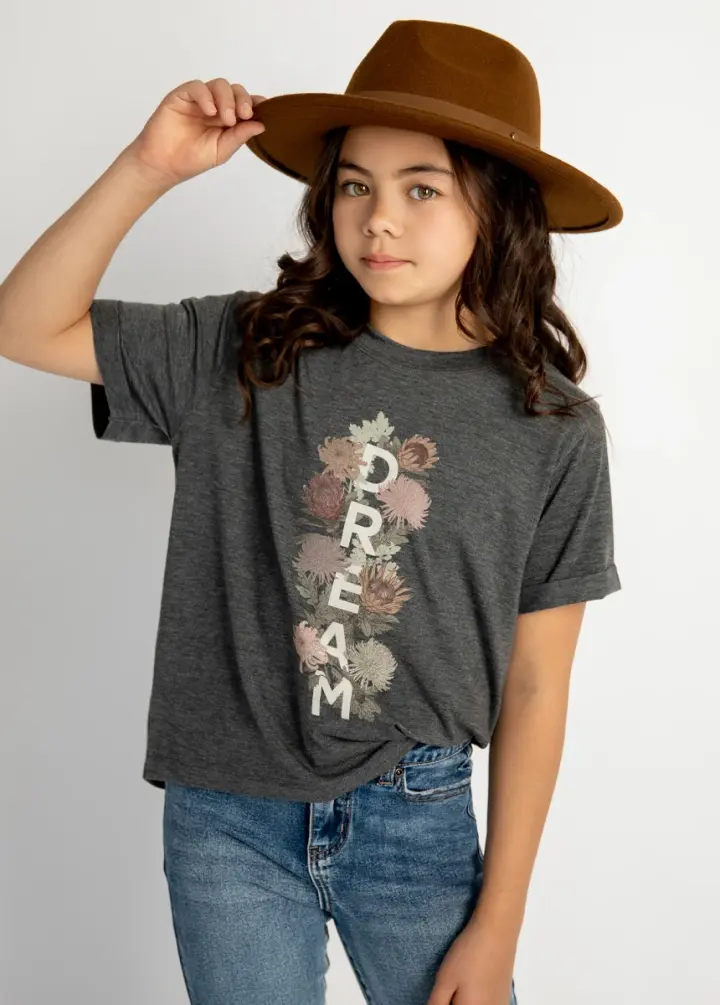 Dream Tee in Heather Charcoal