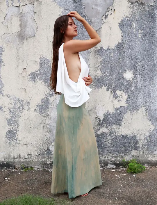 Bombay Cropped Shirt Kaftan
