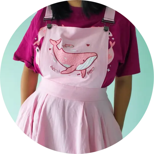 Love Whale Pinafore