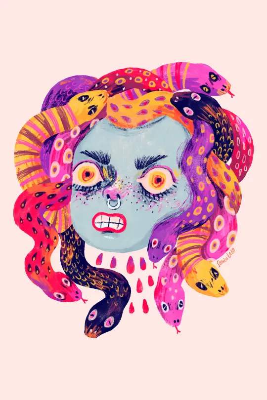 Medusa - Postcard