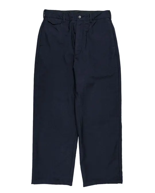 Engineered Garments Officer Pant Dark Navy Wool Uniform Serge