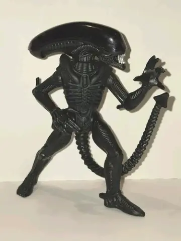 Vintage 1993 Kenner Aliens Vs. Predator Warrior Xenomorph 5" Black Act