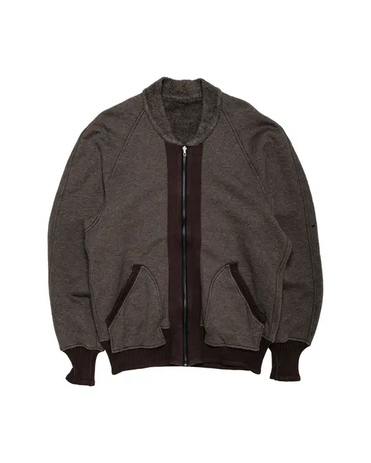 MotivMfg Turnout Sweatshirt Cotton Yak Fleece Terry/Dark Brown