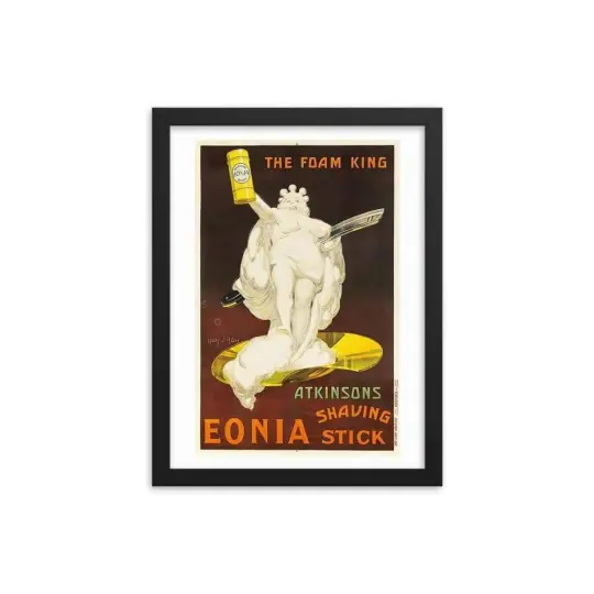 Vintage Atkinson's Shave Stick Advert Framed Print