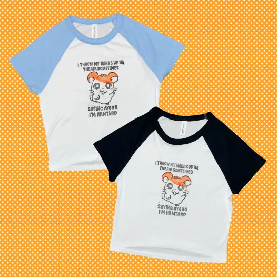 hamtaro cropped tshirt