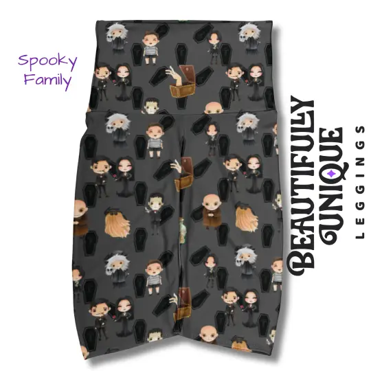 Spooky Family Exclusive High-Waisted Pocket Biker Shorts