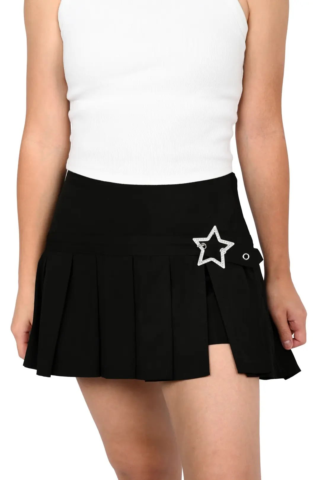 Hailey Pleated Skirt - Black