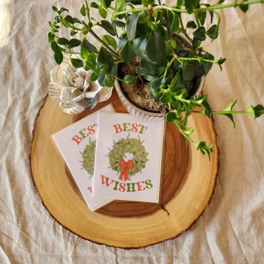 Wreath Christmas Card