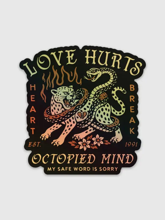 Love Hurts Sticker