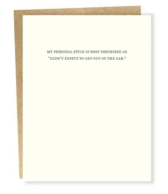 Personal Style Card