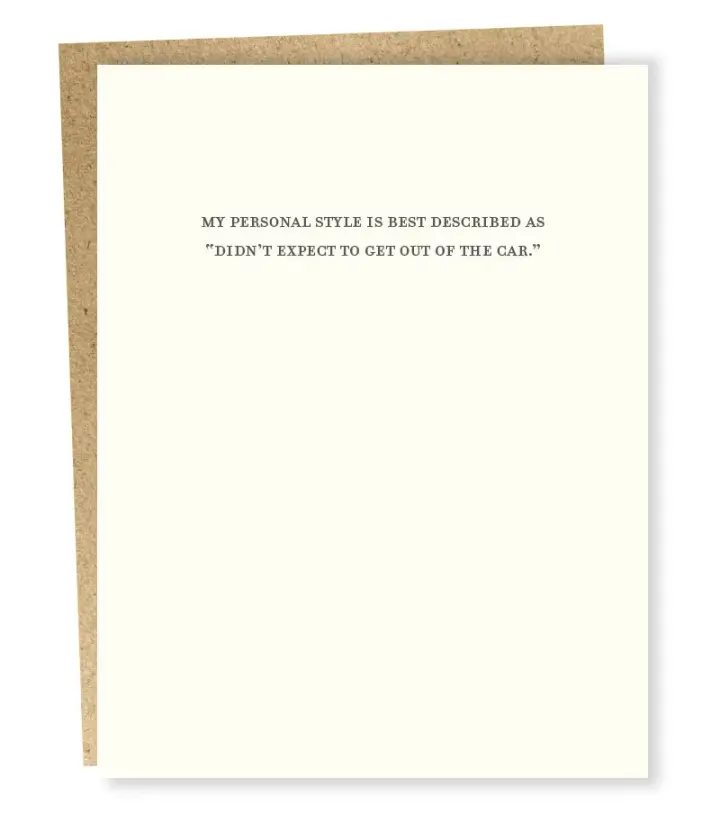Personal Style Card