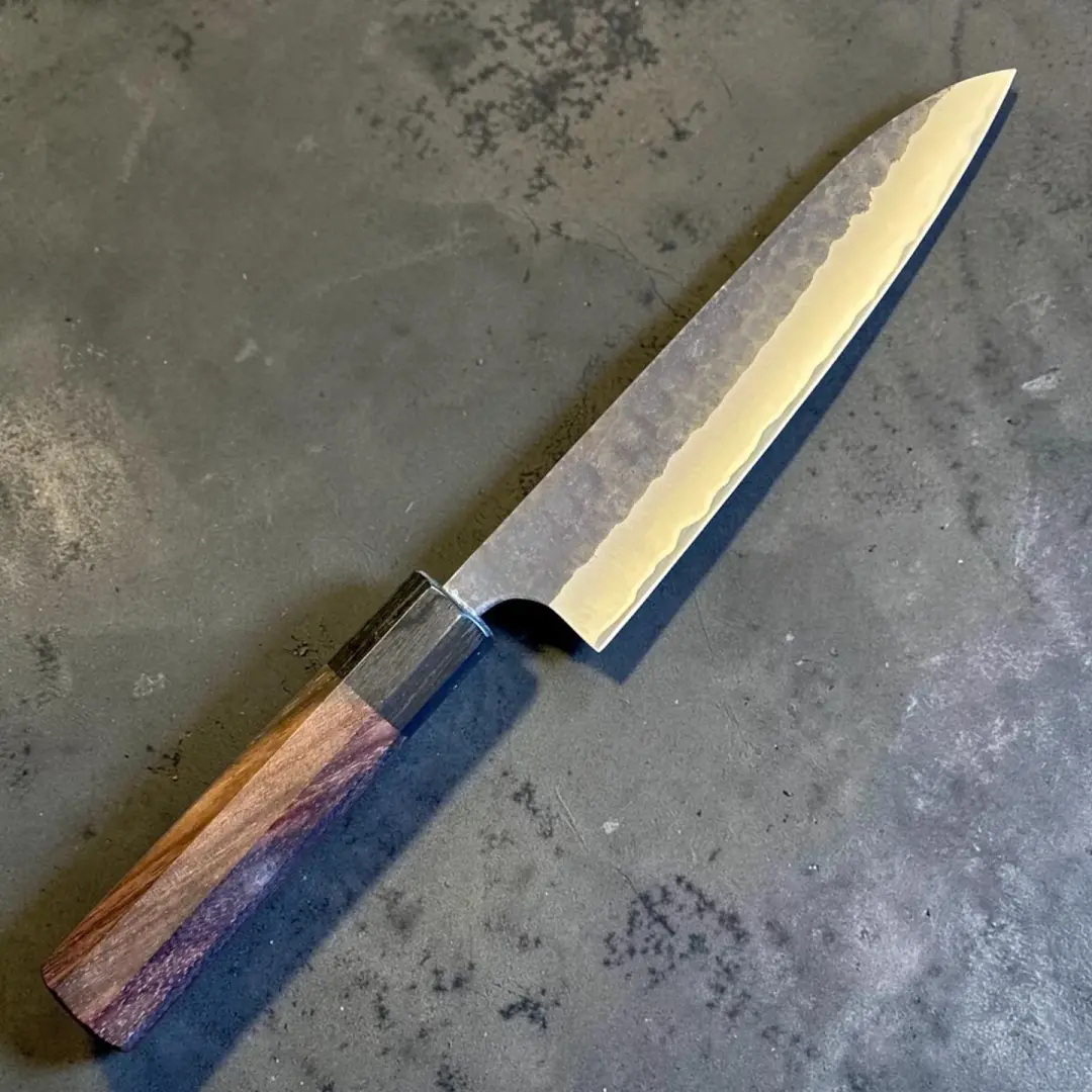 Anryu Knives Aogami Super Stainless Clad Tsuchime Petty 150mm