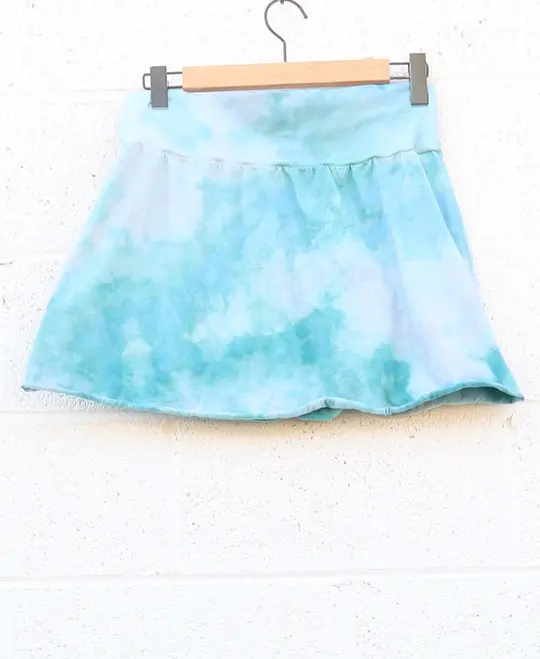 OOAK - Wanderer Mini Skirt / 2XL / Organic Cotton / Ice Dye (38)