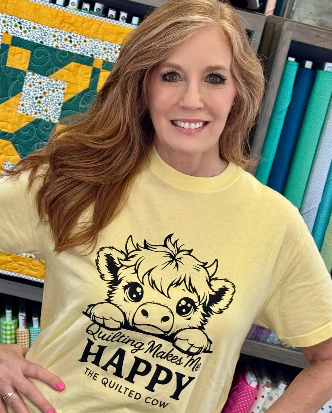 Quilting Makes Me Happy -Short Sleeve