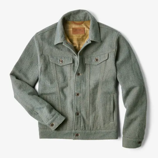 Montana Wool Denim Trucker Jacket