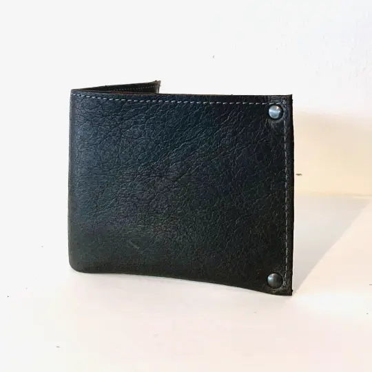 Shoveled Dirt Reclaimed Leather Bi-fold Wallet