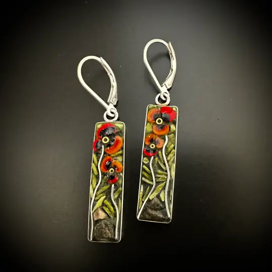 Poppy Long Earrings