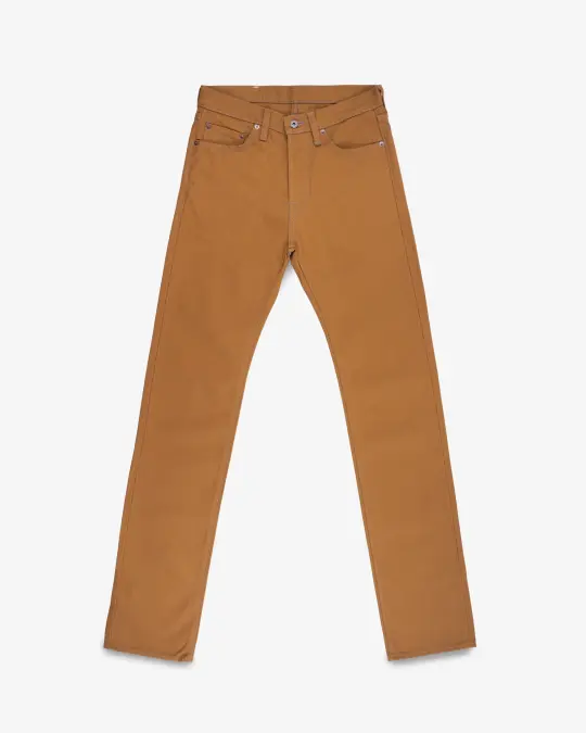17oz Duck Slim Straight Cut Jeans - Brown