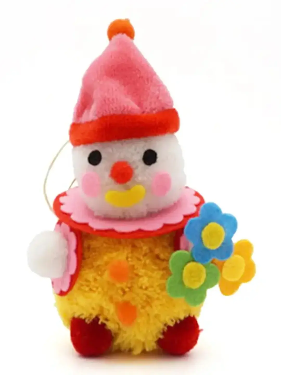Clown Pom Pom Ornament