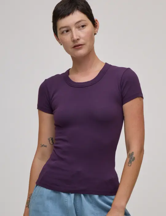 Baby Tee - Nebula Purple