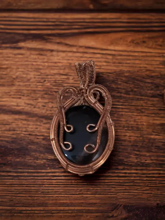 Onyx Copper pendant