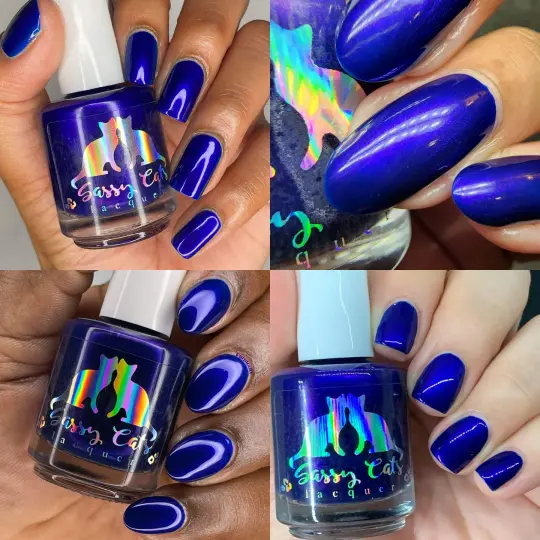 Sassy Cats Lacquer: ENCORE "I am Darkwing Duck" *OVERSTOCK*