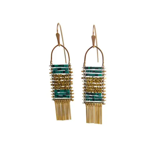 Malachite Earrings