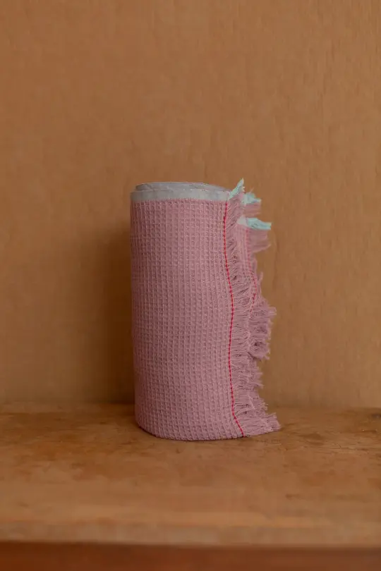 HANDWOVEN WAFFLE TOWEL - LILAC