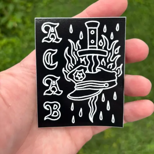 ACAB sticker (black)