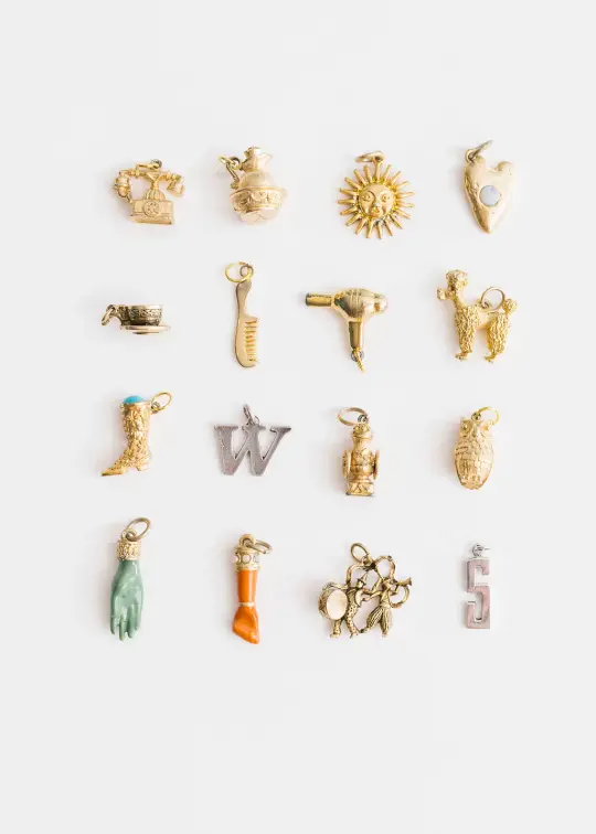 Vintage Every Day Item Charms | Charm Bracelet & Necklace | Custom Charm Jewelry