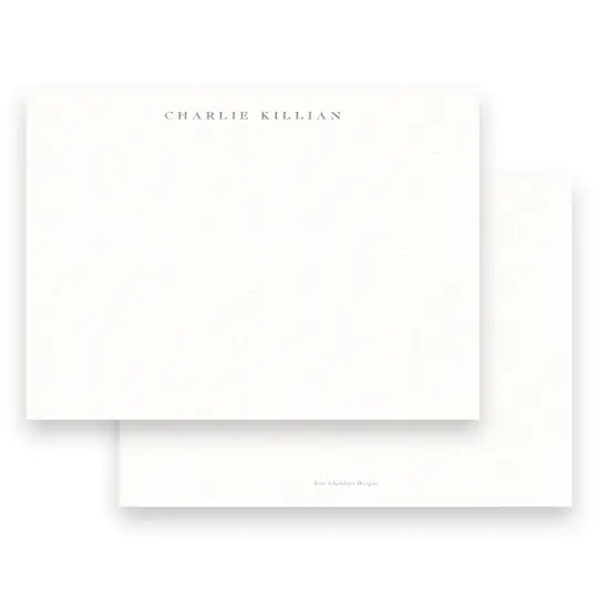 Men's Charcoal Simple Stationery