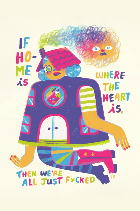Homesick - Postcard