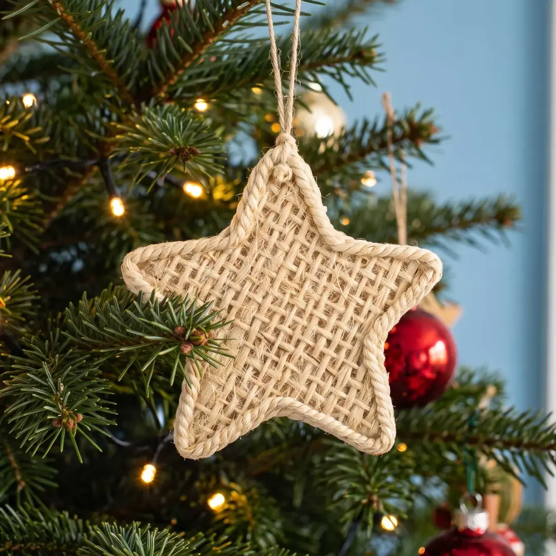 Natural Ixtle Star Ornament