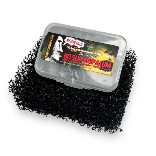 Alum Block Dry Dock System | With (or without) Our New SOLID BLOCK Alum! | Nature's Ancient Aftershave! | 3.17 oz [90 g]