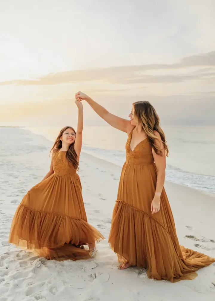 Mckenna Impact Dress in Tarnished Gold