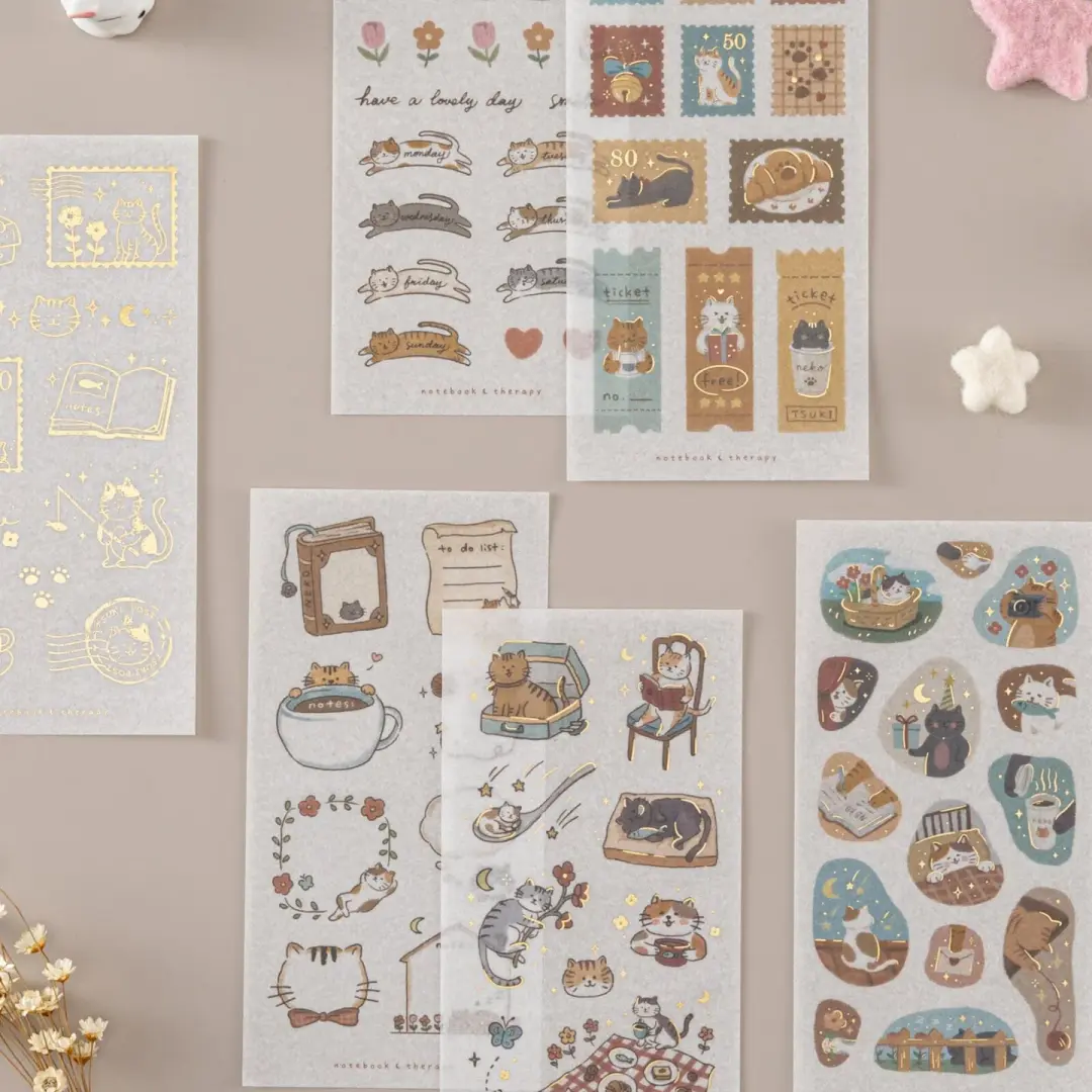 Tsuki ‘Neko Days’ Sticker Set ☾