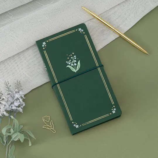 Tsuki ‘Soft Lily’ Limited Edition Luxury Travel Notebook ☾