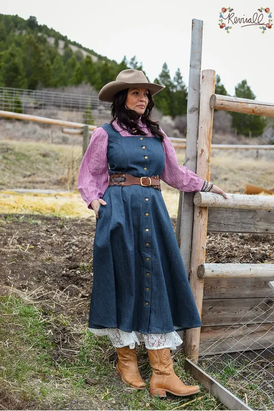 Denim Ashley Mae Dress- 2XL