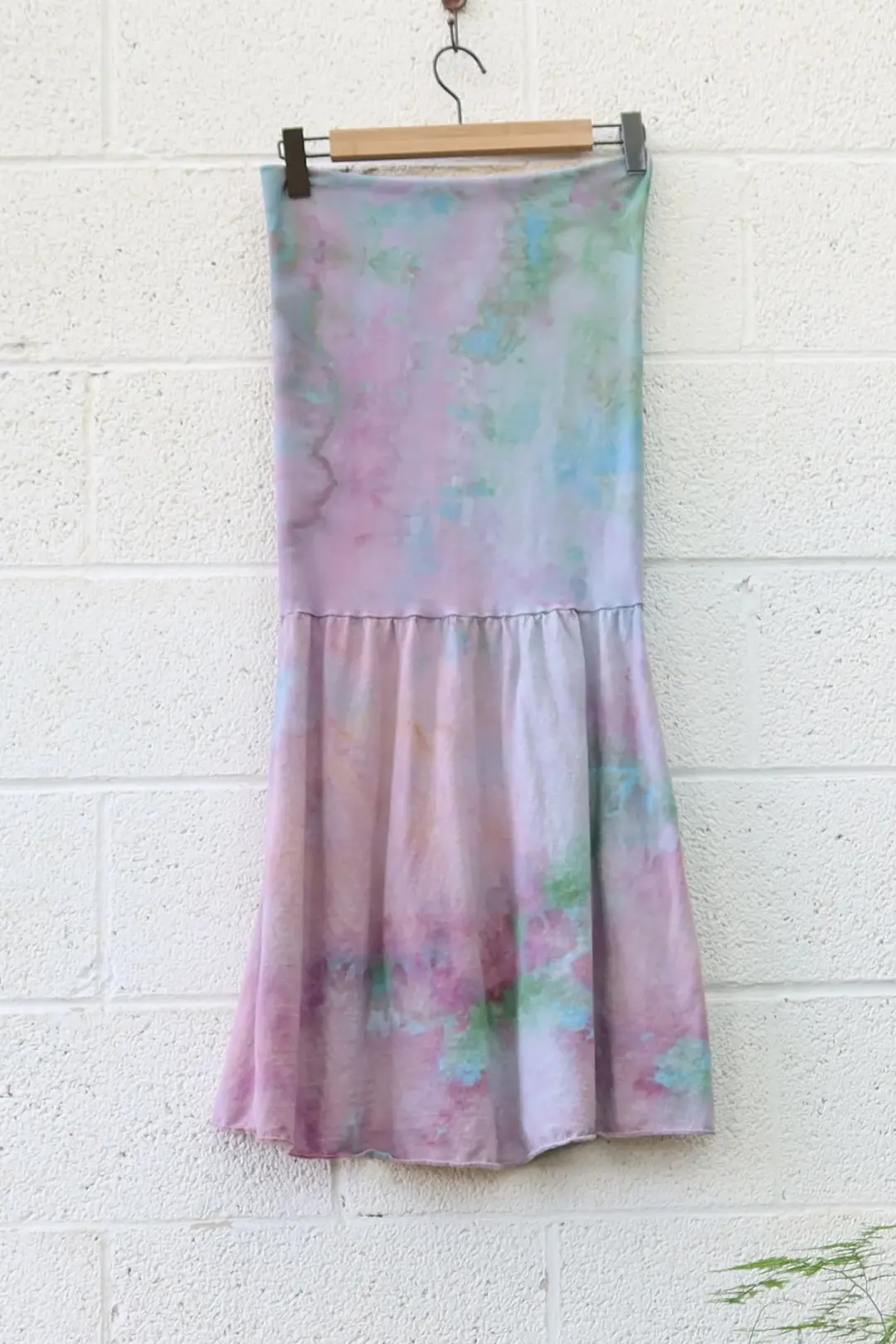 OOAK - Love Me 2 Times Ojai Short Dress / M / Light Hemp / Ice Dye (363)